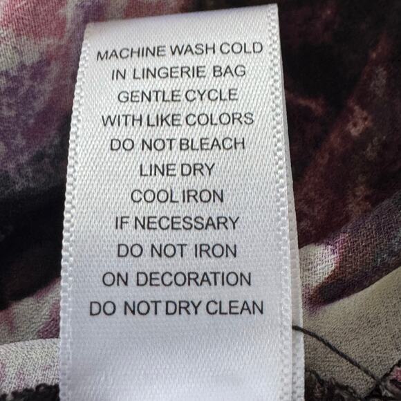 CABLE & GAUGE ABSTRACT EMBELLISHED SLEEVELESS BLOUSE IN PINK BLACK NWOT SIZE XL‎ - Picture 13 of 14